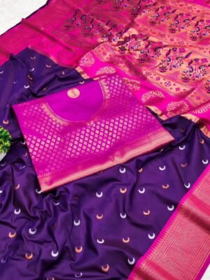 Soft Paithani silk sari