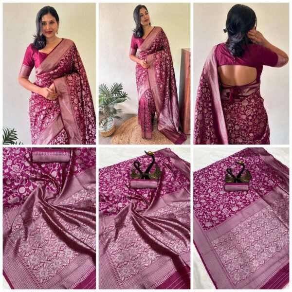 lichi silk saree