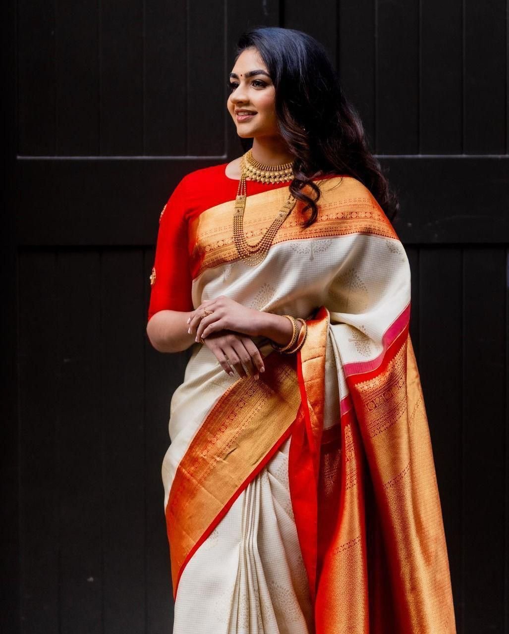 soft lichi silk saree