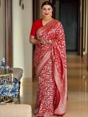 lichi silk saree