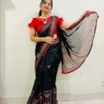 linen jute saree