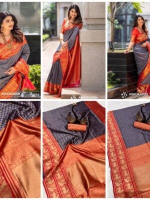 lichi silk saree